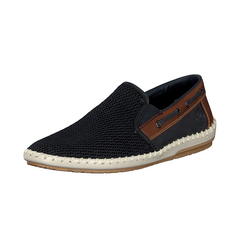 Slip On Rieker B4550-14 Para Homem - Azuis